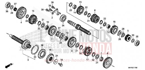 BOITE DE VITESSES CBR1000S1K de 2019